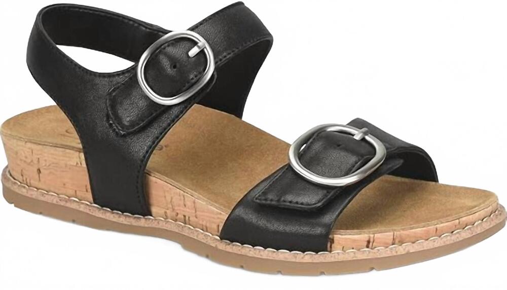 NEW COMFORTIVA women's gibson sandal in black